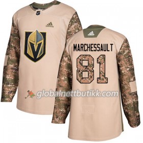 Vegas Golden Knights Hockeydrakt Jonathan Marchessault 81 2017-2018 Camo Veterans Day Practice Adidas Authentic - Herre